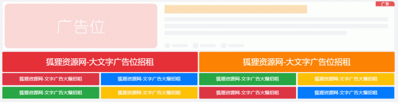 WordPress添加网站导航图片&文字广告位代码 - 狐狸资源网