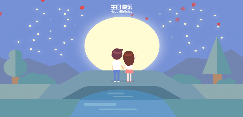 图片[1] - 卡通人物表白/生日快乐网站html源码 - 狐狸资源网