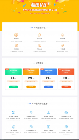 子比主题美化 – 添加会员说明页面 - 狐狸资源网