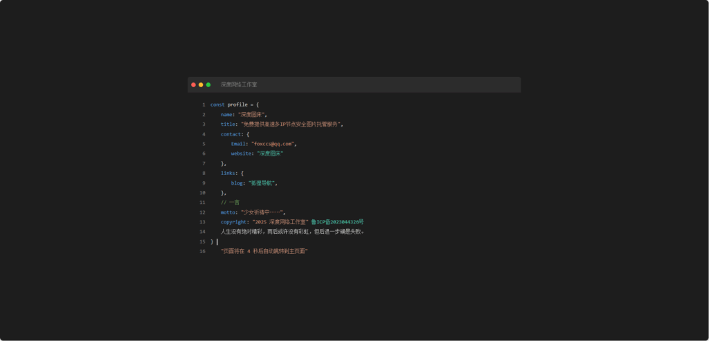 炫酷黑色极简代码HTML主页源码 - 狐狸资源网